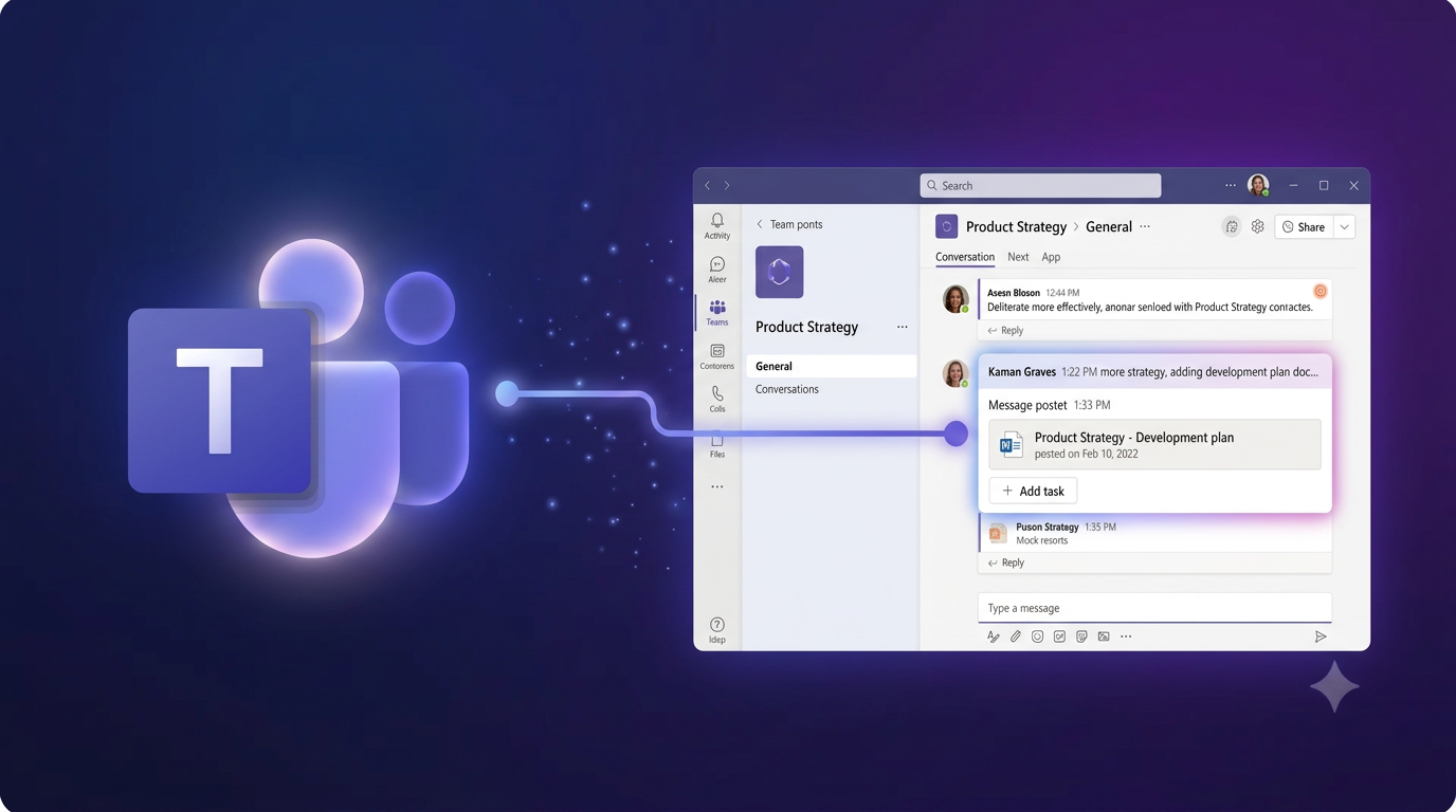 Collaborating with Microsoft Teams course illustration