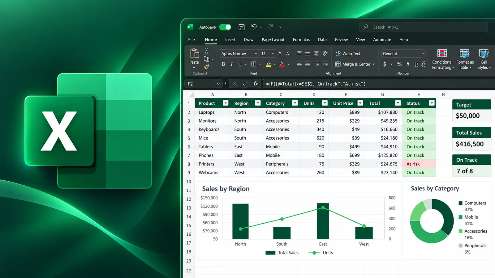 Microsoft Excel 365 (Level 2) course illustration