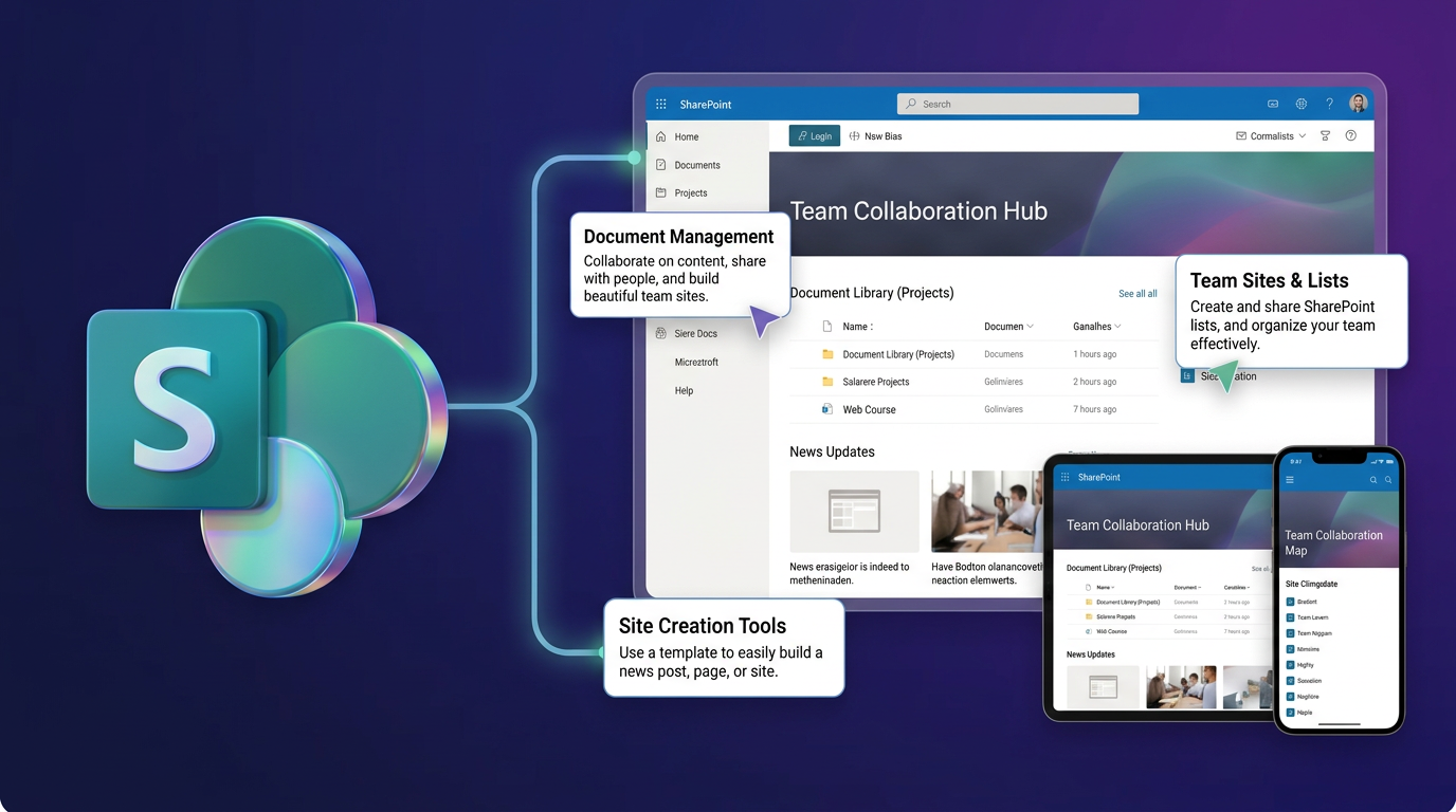 Microsoft SharePoint (User Training) course illustration