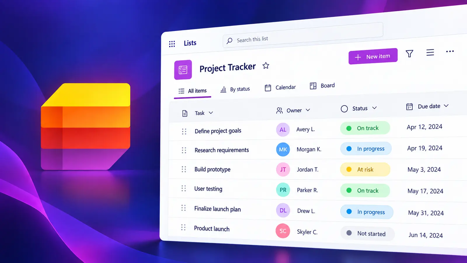 Mastering Microsoft Lists course illustration