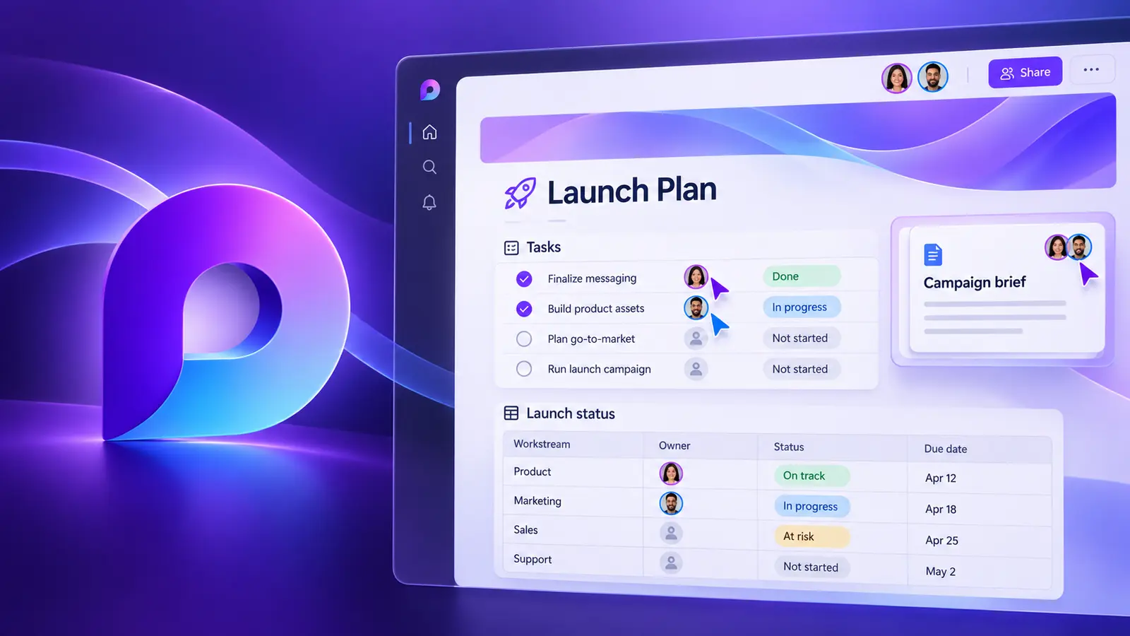 Collaborating with Microsoft Loop course illustration